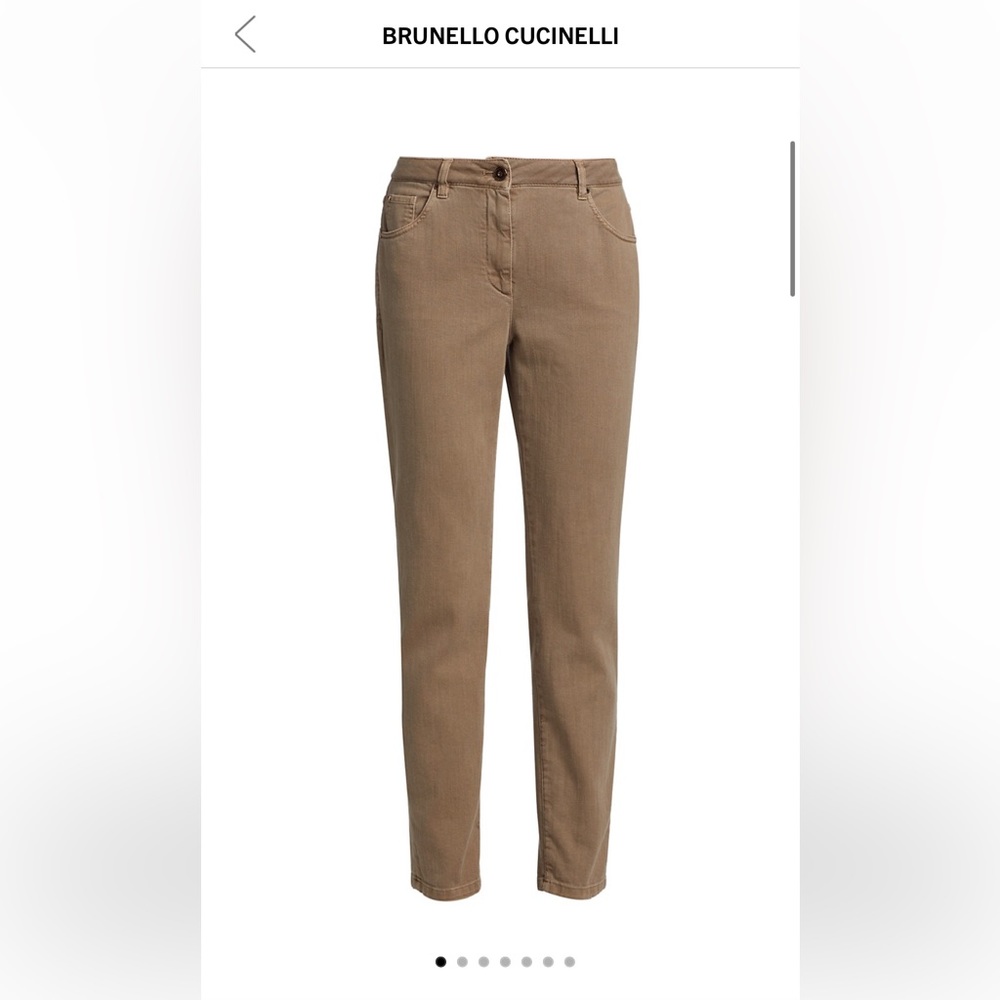 Brunello Cucinelli Tan slim jeans Pants